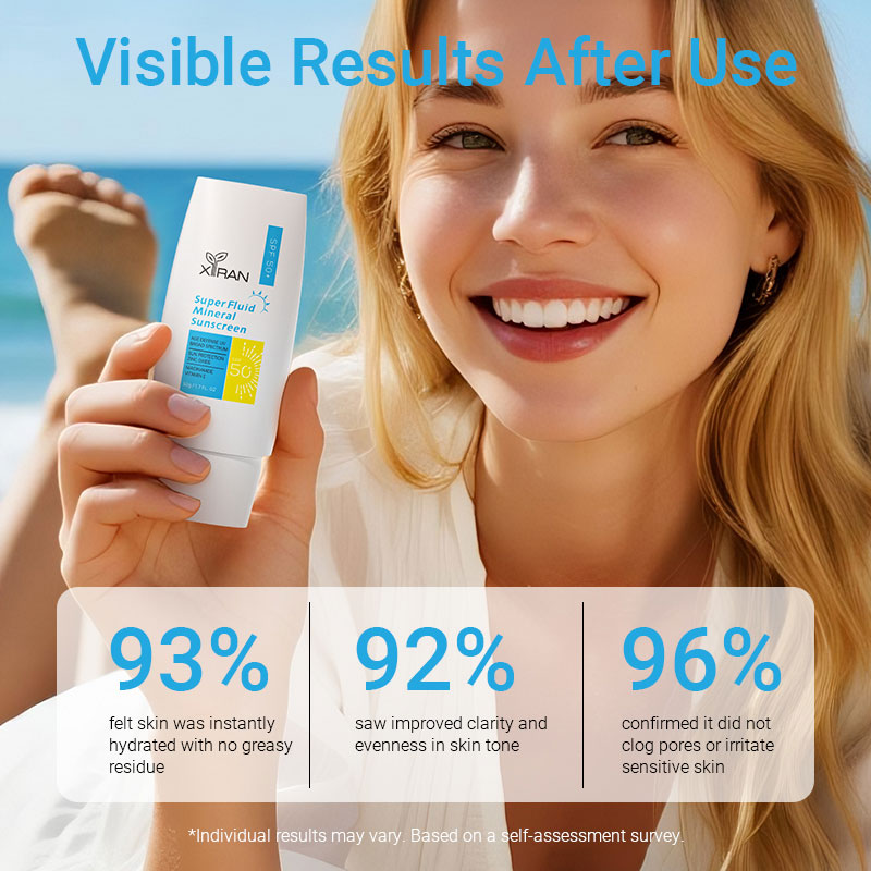 private label super liquid mineral sunscreen spf 50+